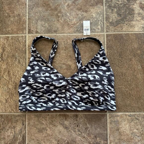 Offline By Aerie Goals Plunge Sports Bra Gray Size Large - Picture 3 of 10